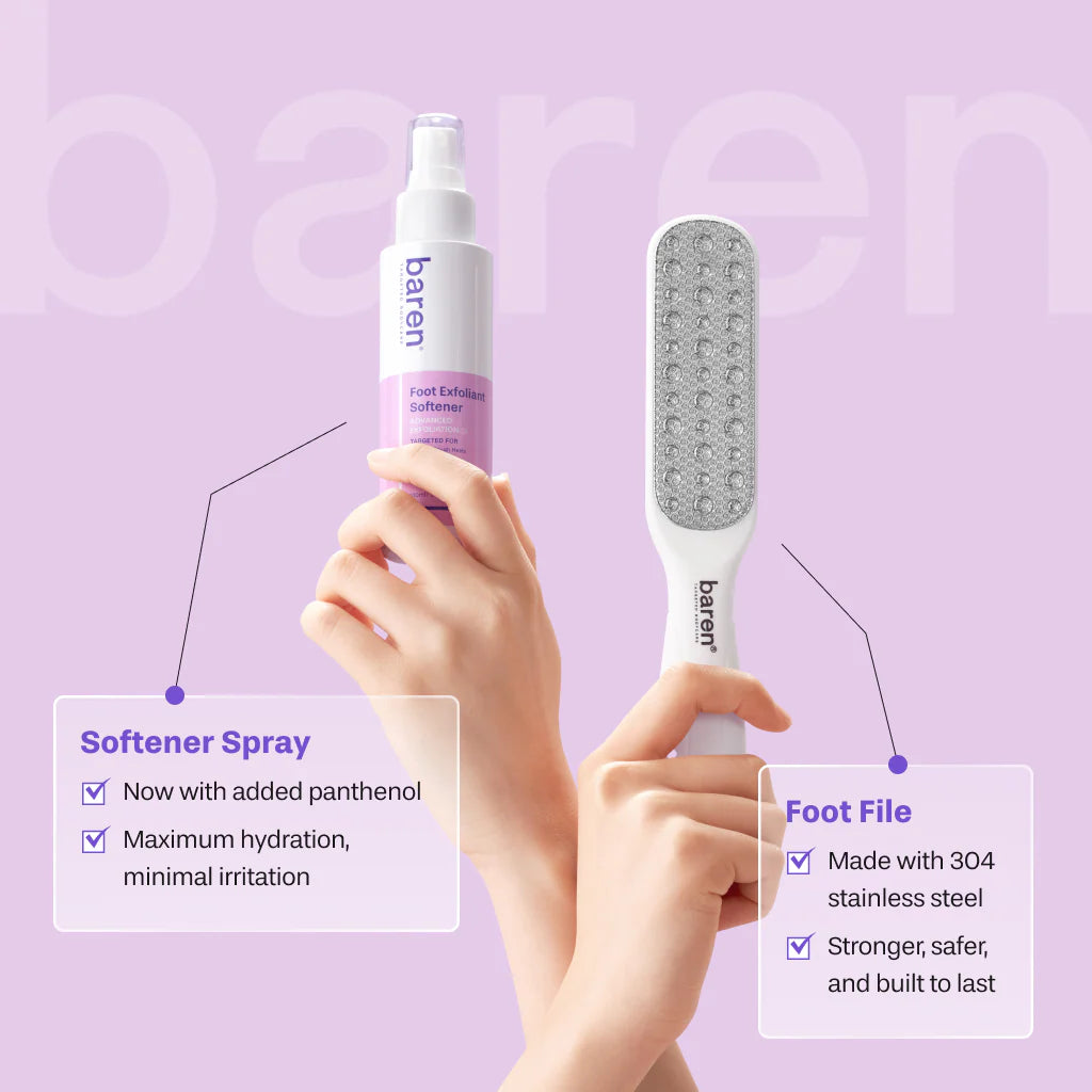 Foot Exfoliant Softener At-Home Kit