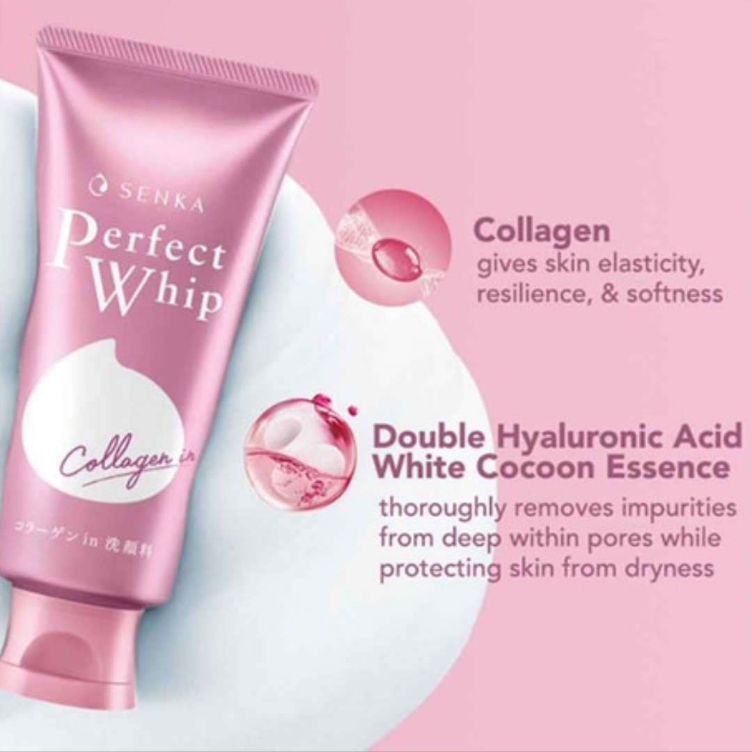 Senka Perfect Whip Collagen In Beauty Face Foam – K-Beauty Store