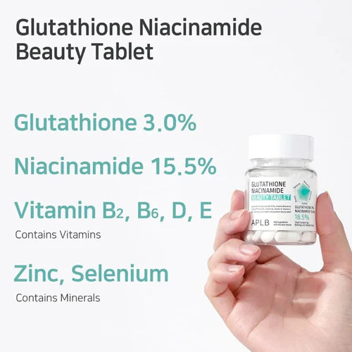 Glutathione Niacinamide Beauty Tablet K-Beauty Store Glutathione Niacinamide Beauty Tablet K-Beauty Store