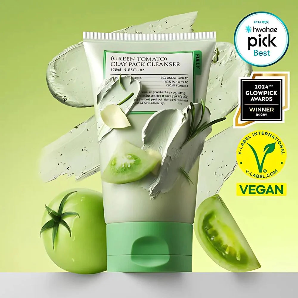 Green Tomato Clay Pack Cleanser – K-Beauty Store