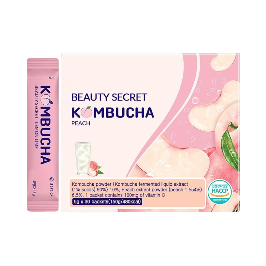 Beauty Secret Kombucha Peach Ice Tea