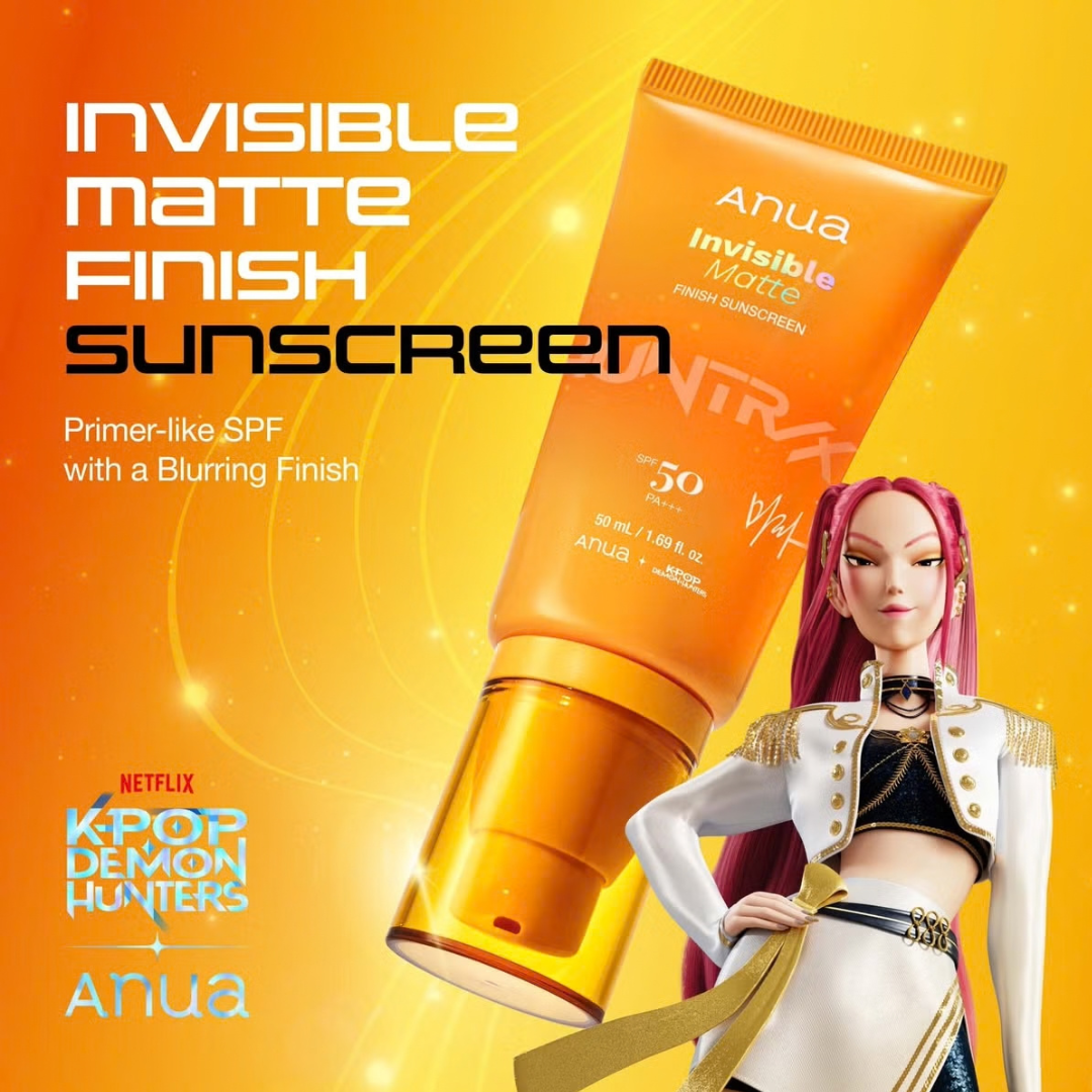 Invisible Matte Finish Sunscreen Kpop Demon Hunters