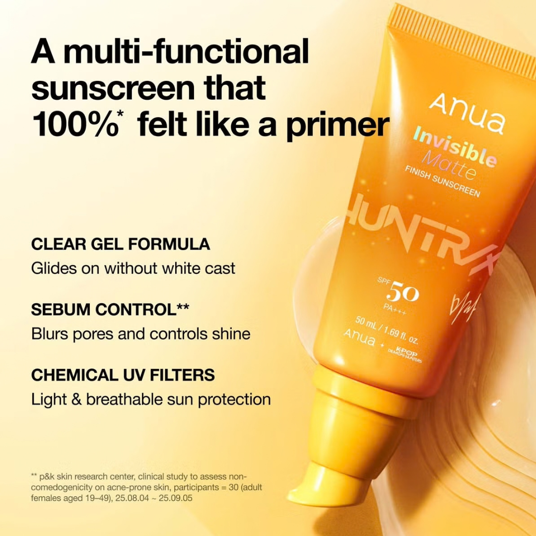 Invisible Matte Finish Sunscreen Kpop Demon Hunters