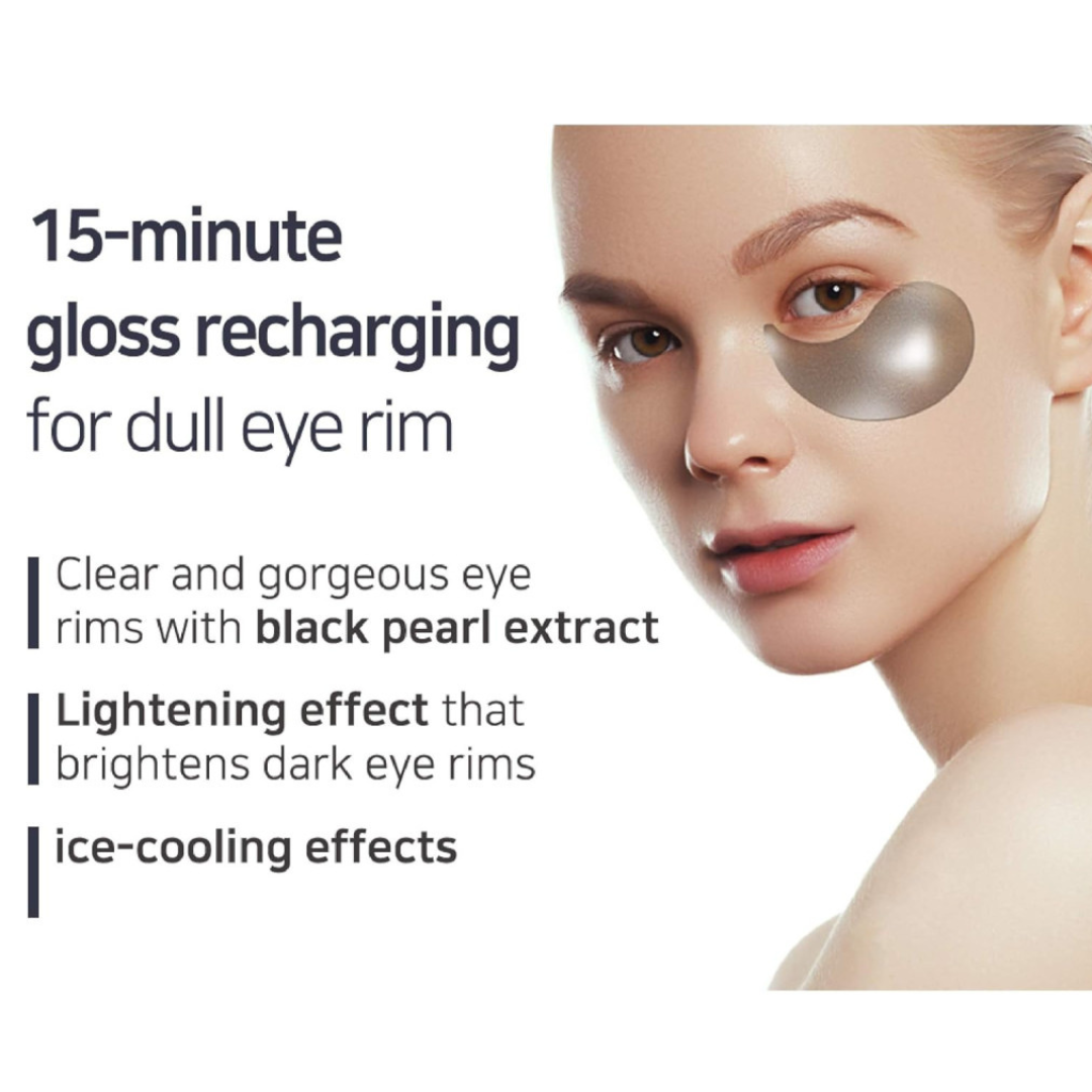 Black Pearl & Gold Hydrogel Eye Patch