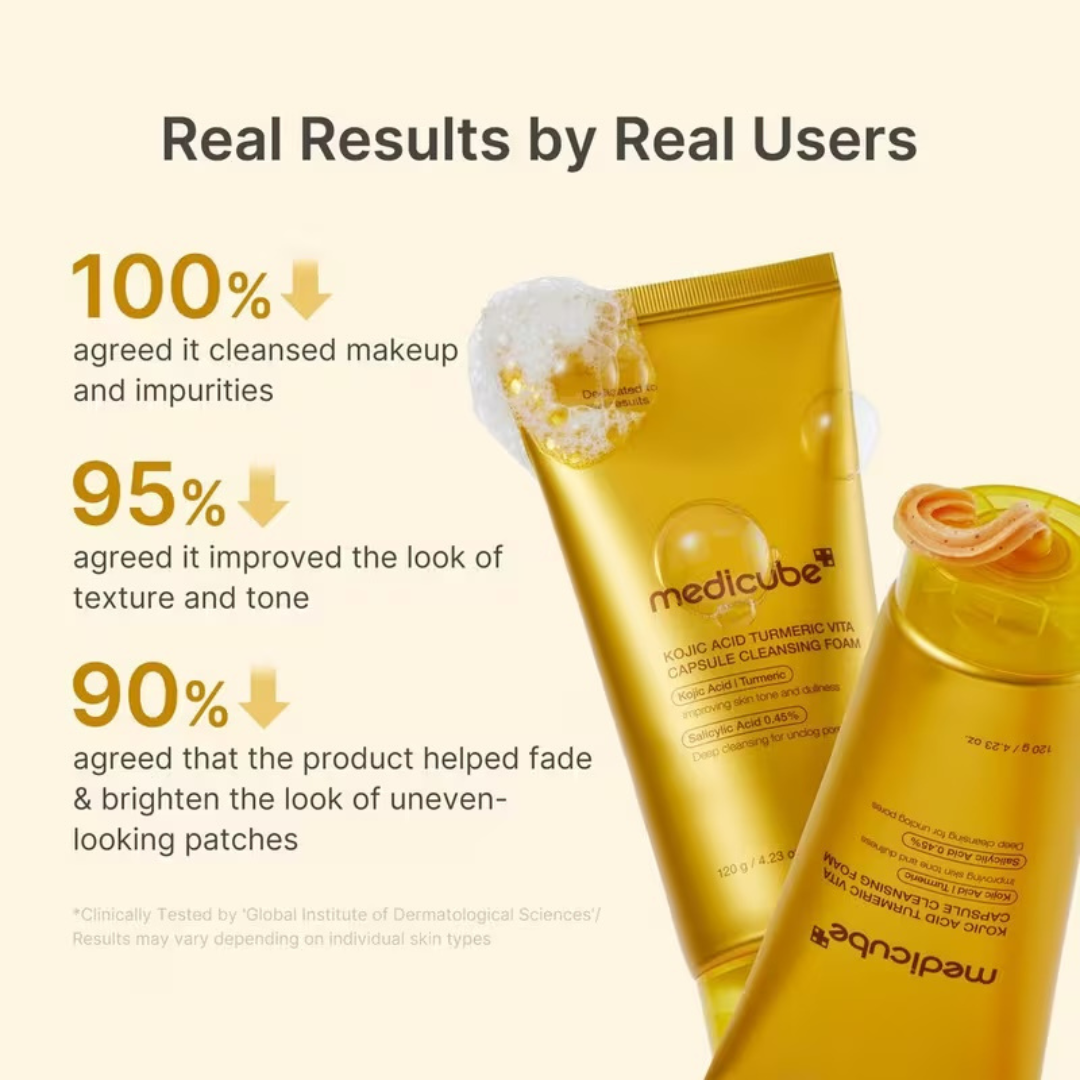Kojic Acid Turmeric Vita Capsule Cleansing Foam