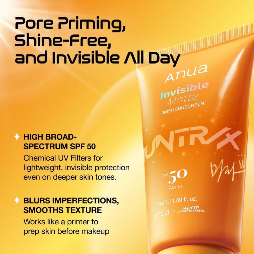 Invisible Matte Finish Sunscreen Kpop Demon Hunters