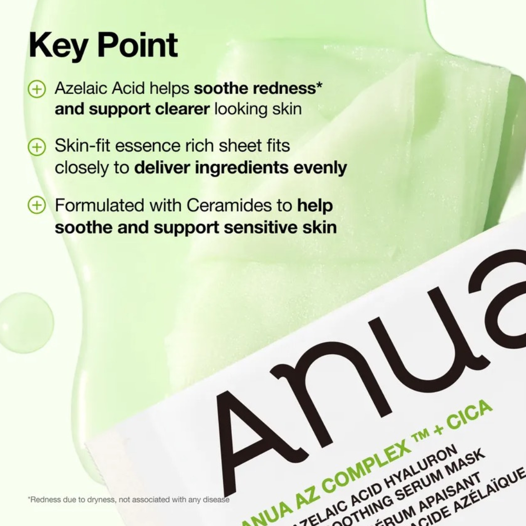 Azelaic Acid Hyaluron Redness Soothing Serum Mask
