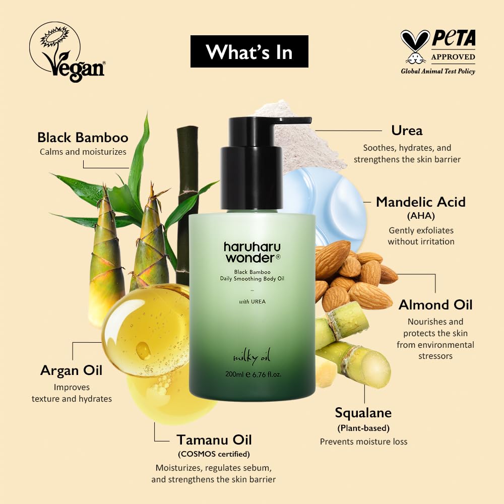 Black Bamboo Daily Smoothing Body Oil