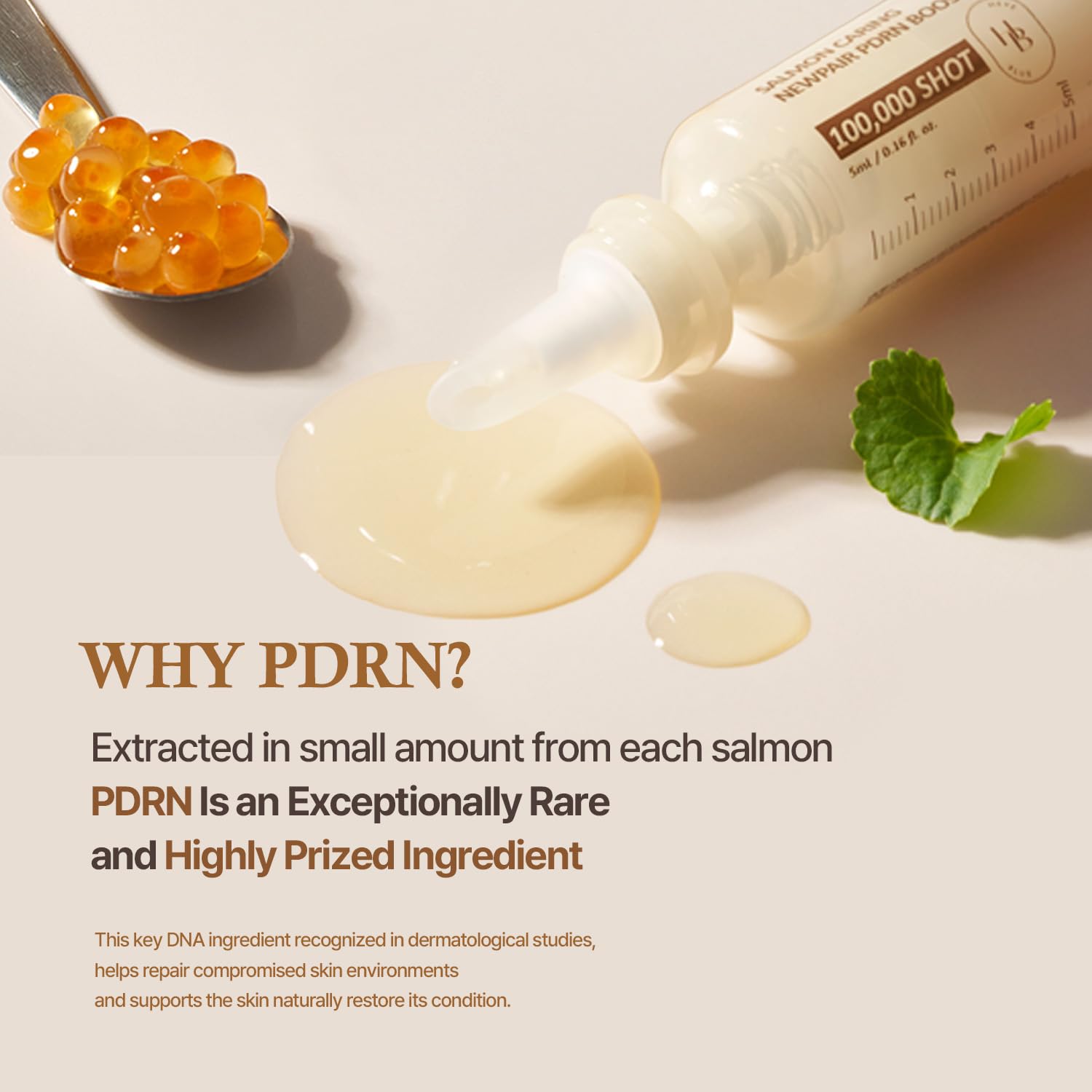 Salmon Caring Centella New Pair PDRN Booster 100,000 Shot Essence