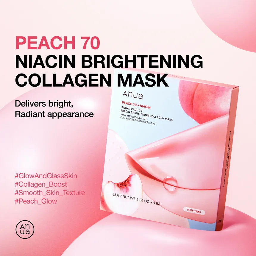 Peach 70 Niacin Brightening Collagen Mask