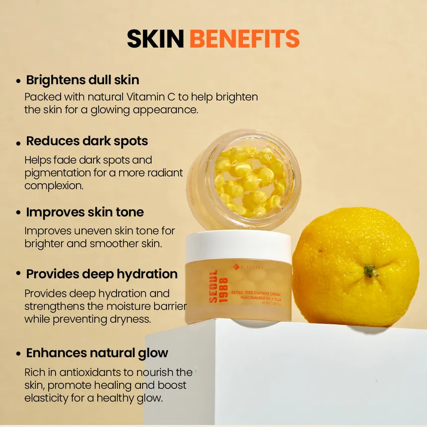 SEOUL 1988 Capsule Cream : Niacinamide 5% + Yuja