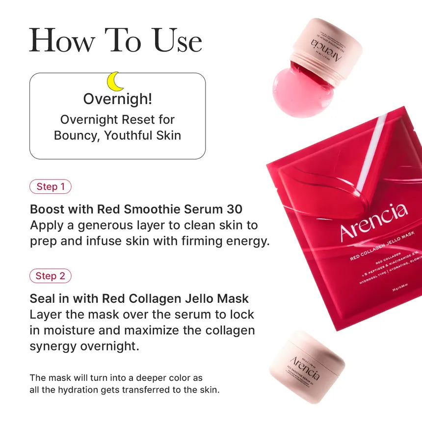 Red Collagen Jello Mask Set